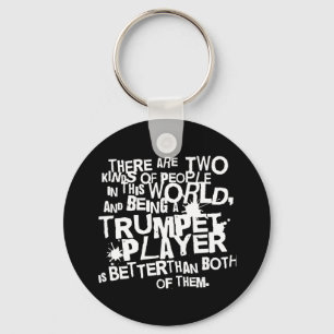 Funny Trumpet Joke Music Gift Key Ring