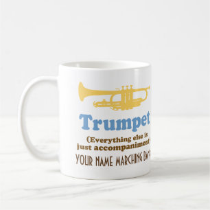 Funny Trumpet Joke Personalised Band Music Mug