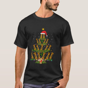 Funny Trumpet Lover Xmas Lighting Trumpet Christma T-Shirt
