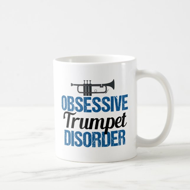 Funny Trumpet Player Coffee Mug (Right)