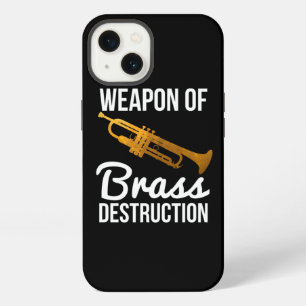 Funny Trumpet Player Gift Weapon Of Brass Destruct iPhone 13 Case