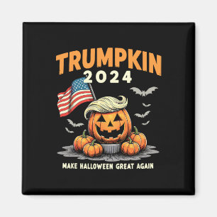 Funny Trumpkin 2024 Trump Make Halloween Great Aga Magnet