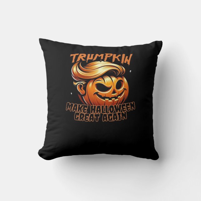 Funny Trumpkin Classic Cushion (Front)