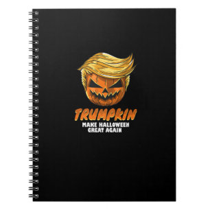 Funny Trumpkin  Make Halloween Great Again Easy Co Notebook