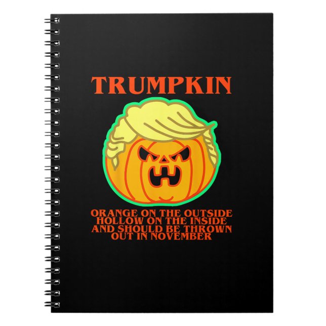 Funny Trumpkin Notebook (Front)