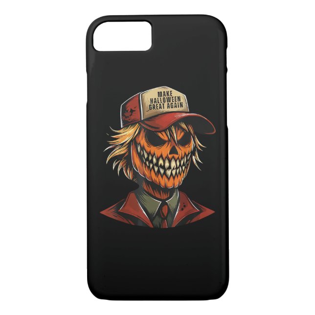 Funny Trumpkin Pumpkin Skeleton Make Halloween Gre Case-Mate iPhone Case (Back)