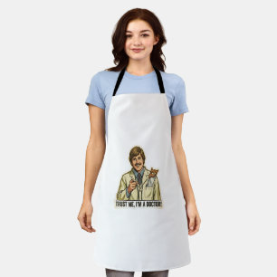 Funny Trust Me I'm A Doctor Hand Saw Pocket Meme Apron
