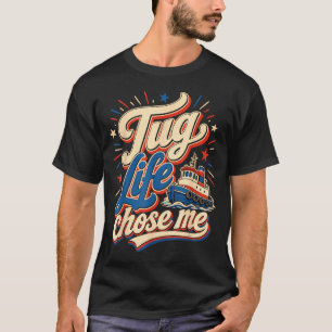 Funny tugboat crew captain  T-Shirt