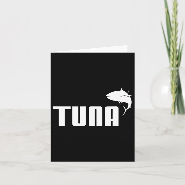Funny Tuna Bluefin Deep Sea Fishing Tuna Gift  Card (Front)