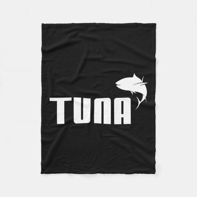 Funny Tuna Bluefin Deep Sea Fishing Tuna Gift  Fleece Blanket (Front)
