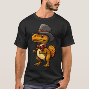 Funny Turkey Dinosaur Thanksgiving Cute Turkeysaur T-Shirt