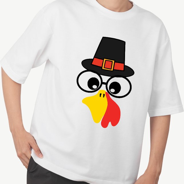 Funny Turkey Face for Thanksgiving T-Shirt (Creator Uploaded)