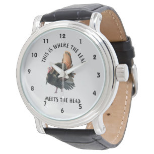 Funny Turkey Hunting Quote Men's Watch