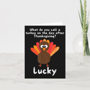 Funny Turkey Jokes And Humour Lovers For Thanksgiv Card
