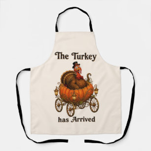 Funny Turkey Pumpkin Thanksgiving Apron