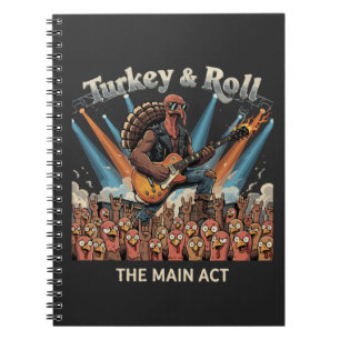 Funny Turkey & Roll Rock Star Guitarist - The Main Notebook