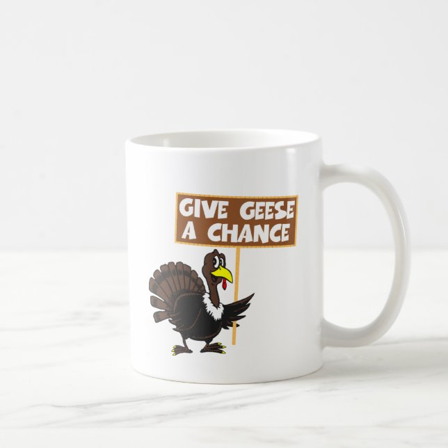 Funny Turkey spoof peace Coffee Mug (Right)