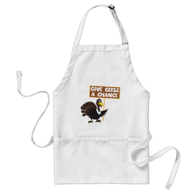 Funny Turkey spoof peace Standard Apron (Front)