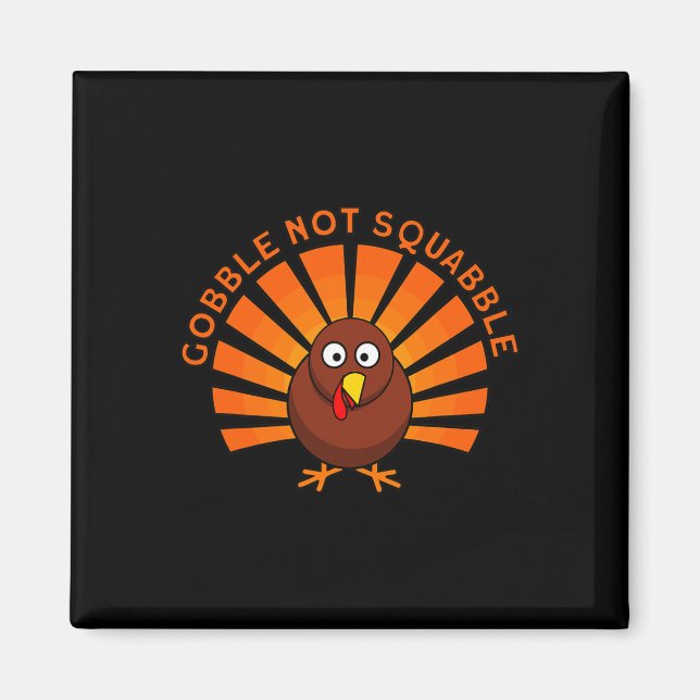 Funny Turkey Thanksgiving  Magnet (Front)