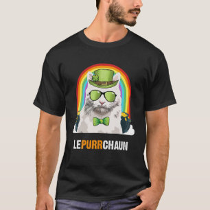 Funny Turkish Angora Cat Lepurrchaun St Patricks D T-Shirt
