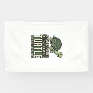 Funny Turtle Be Yourself Vintage Shirt Design_1 Banner