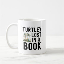 Funny Turtle Book Lover Reading Quote
