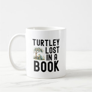 Funny Turtle Book Lover Reading Quote Coffee Mug