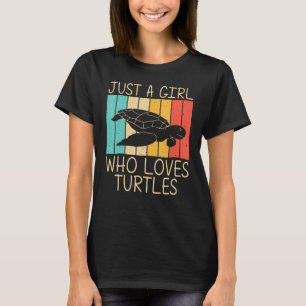 Funny Turtle For Girls Kids Ocean Sea Turtles Tort T-Shirt