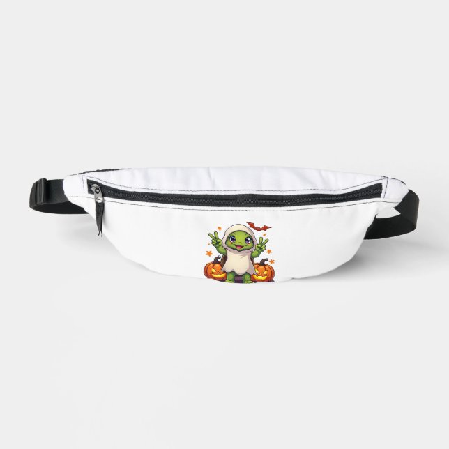 Funny Turtle Ghost Pumpkin Boo Halloween Kids Mens Bum Bags (Front)