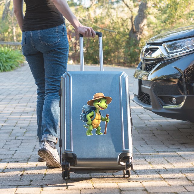 Funny Turtle Hiking Graphic Camping Lover Adventur (Suitcase Insitu)