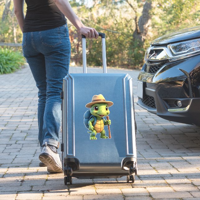 Funny Turtle Hiking Graphic Camping Lover Adventur (Suitcase Insitu)