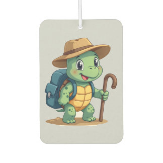 Funny Turtle Hiking Graphic Camping Lover Adventur Car Air Freshener