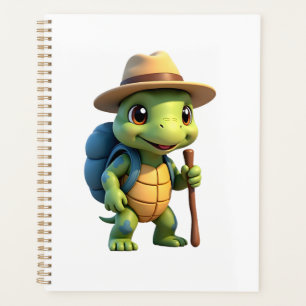 Funny Turtle Hiking Graphic Camping Lover Adventur Planner