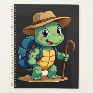 Funny Turtle Hiking Graphic Camping Lover Adventur Planner