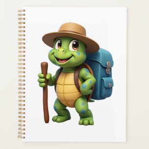 Funny Turtle Hiking Graphic Camping Lover Adventur Planner