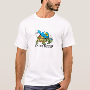 Funny Turtle in Superhero Cape T-Shirt