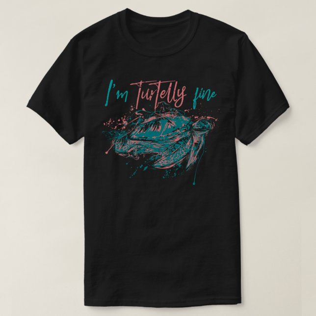 Funny Turtle Lover Gift Animal Turtle T-Shirt (Design Front)
