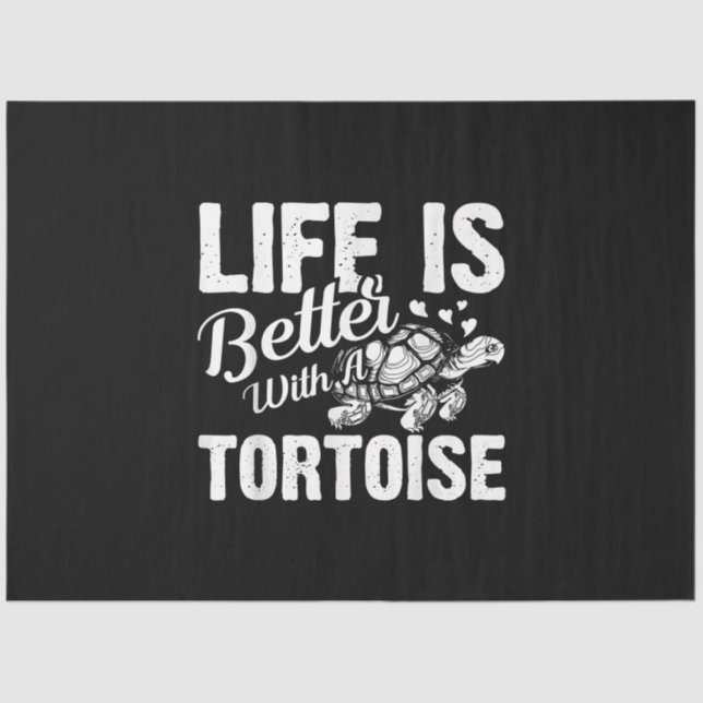 Funny Turtle Lovers Gift Men Women Cute Sea Animal Tissue Paper (Front)