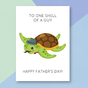 Funny Turtle Pun Father's Day Card