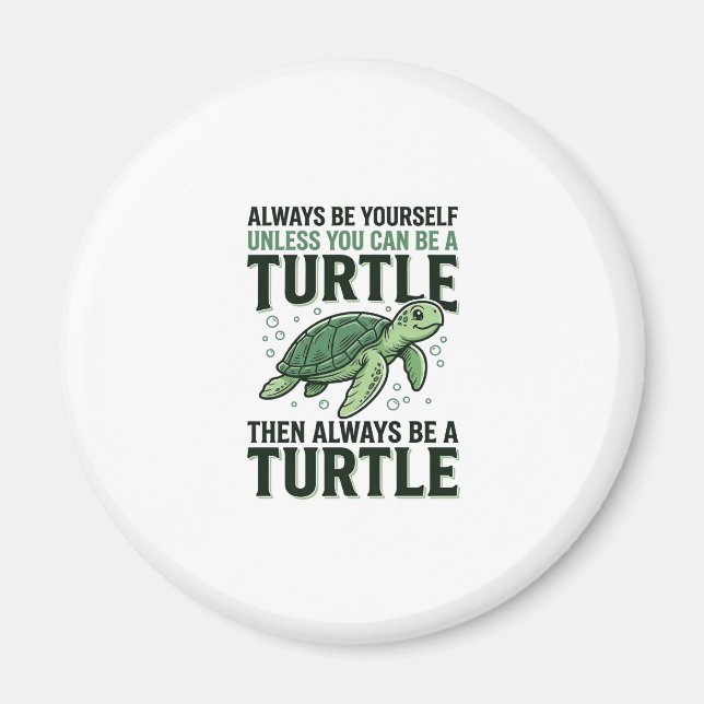 Funny Turtle Quote Vintage Engraving Design_1 Magnet (Front)