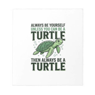Funny Turtle Quote Vintage Engraving Design_1 Notepad