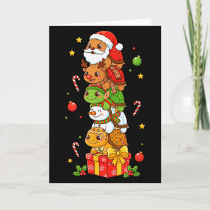 Funny Turtle Santa Elf Snowman Christmas Womens Me Card