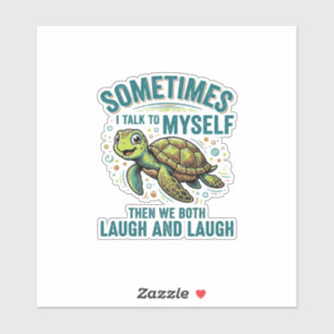 Funny Turtle Talking To Myself Vintage Shirt Desig