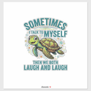 Funny Turtle Talking To Myself Vintage Shirt Desig