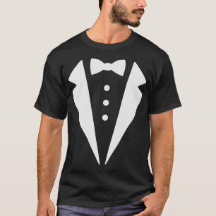 Funny Tuxedo Bow Tie Costume Formal Suit Graphic f T-Shirt