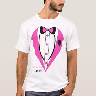 Funny Tuxedo Costume Valentine's Day Pink Tuxedo  T-Shirt