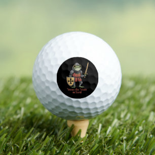 Funny T'was The 'Tism M'Lord Mediaeval Knight Frog Golf Balls