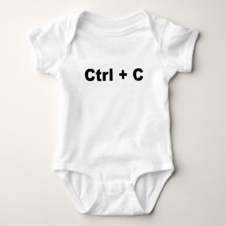 Funny TWINS Design--- Ctrl + C (Copy) (1 of 2) Baby Bodysuit