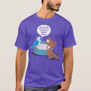 Funny Twitter Inspired Religious Jesus Bird toon T-Shirt