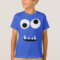 Funny Two Eyed Monster Face Silly Kids